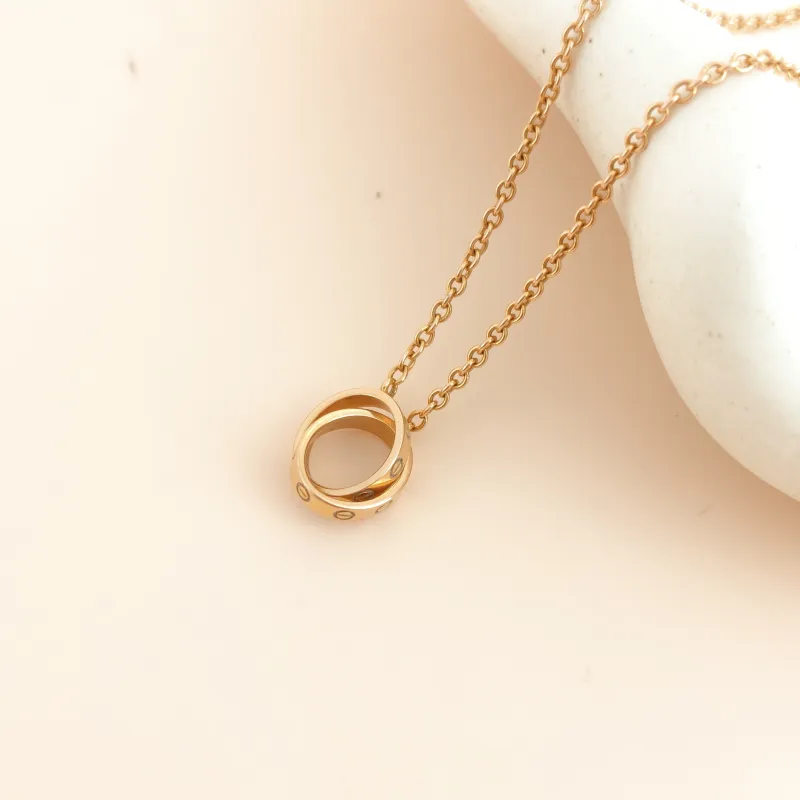 CARTIER Necklace Love Collection Pendant Rose Gold 18KR ose Gold One Size 44cm — cover view 4 of 6