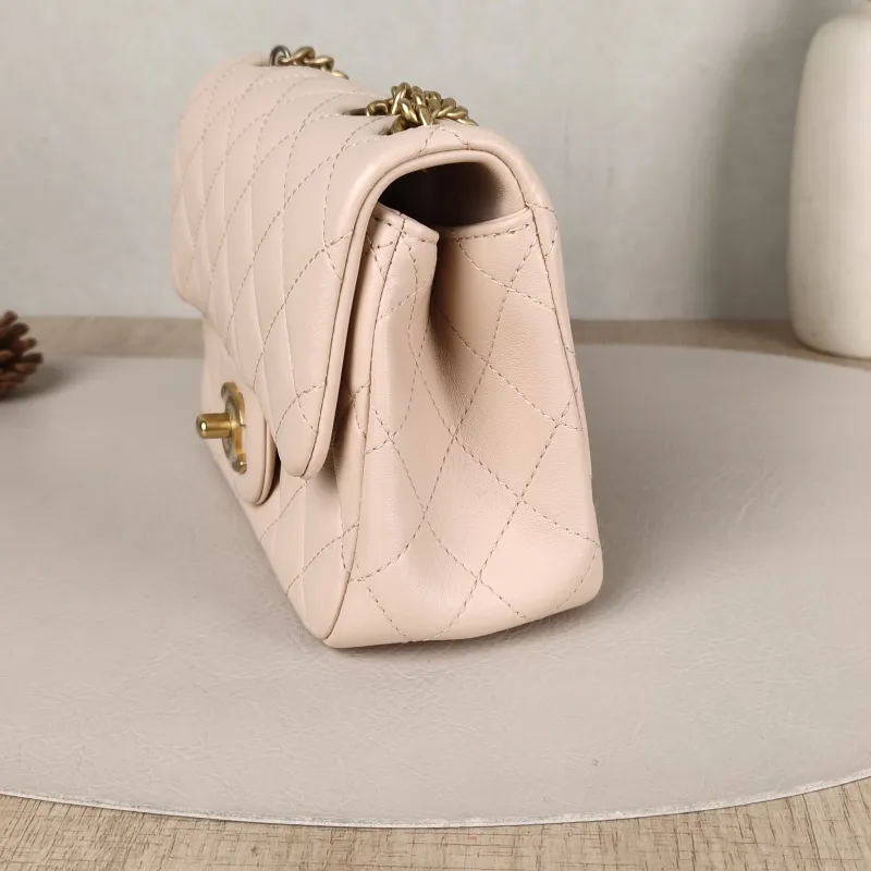 Chanel Crossbody Bag Pink Lambskinmini17 × 8 × 13.5 cm — detail view 8 of 14
