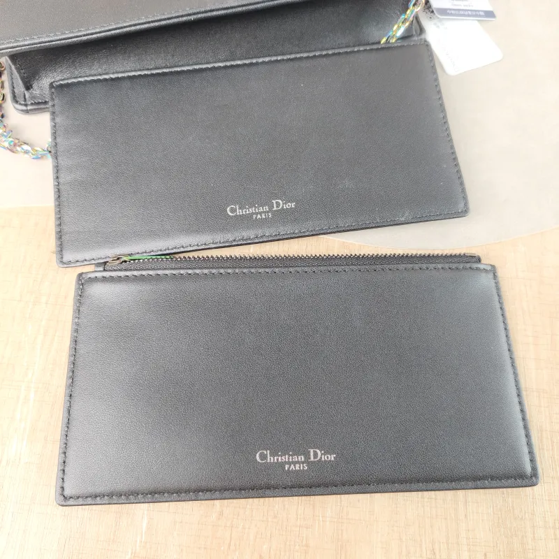 DIOR Shoulder Bag Chain Shoulder Crossbody Bagwoc Black Lambskin One Size 21.5 × 4 × 12.5 cm — detail view 2 of 15