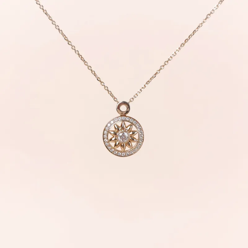 HARRY WINSTON Necklace Winston Gates Necklace Rose Gold Diamond18KR ose Gold One Size 40cm