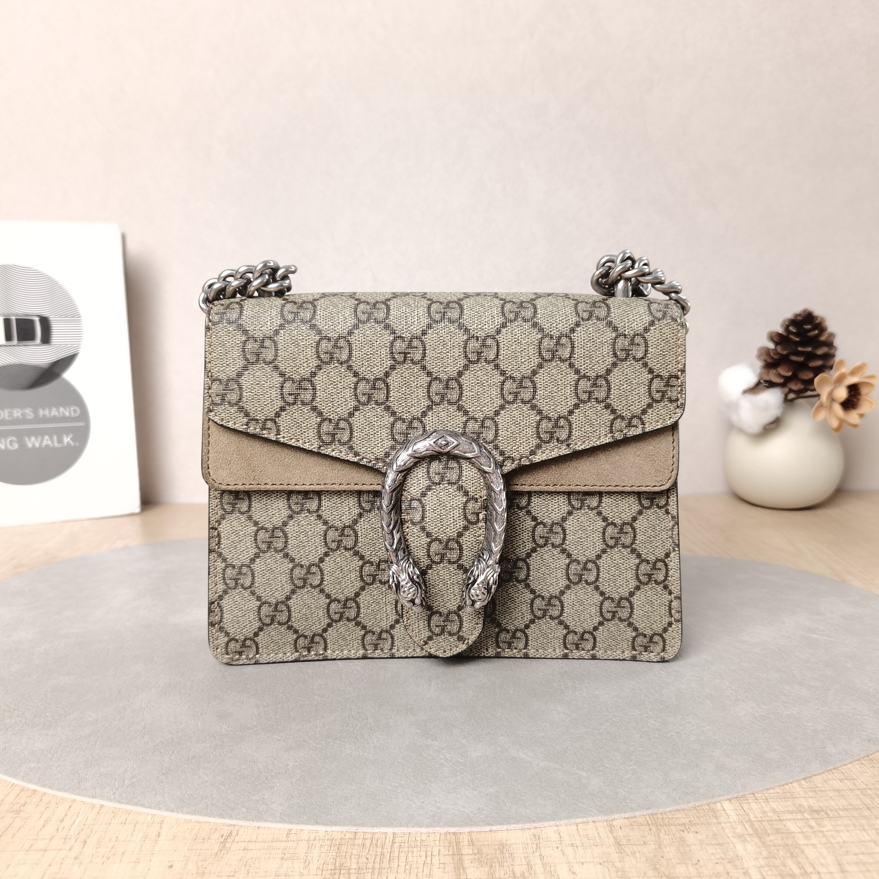 GUCCI Shoulder Bag Dionysus Monogram PV Cmini20 × 5 × 15.5 cm