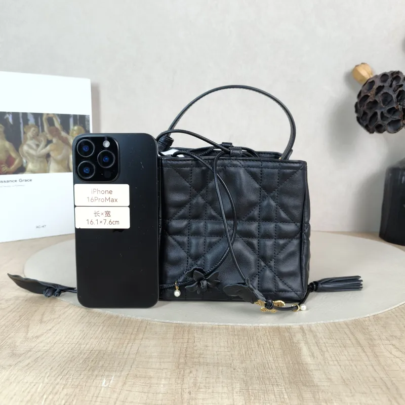 DIOR Shoulder Bag Nolita Black Calfskin One Size 14 × 14 × 14 cm — cover view 5 of 5