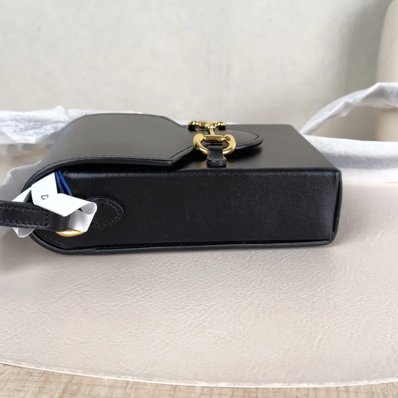 GUCCI Crossbody Bag Horsebit 1955Collection Mini Black Calfskinmini11.5 × 4 × 17 cm — detail view 8 of 10