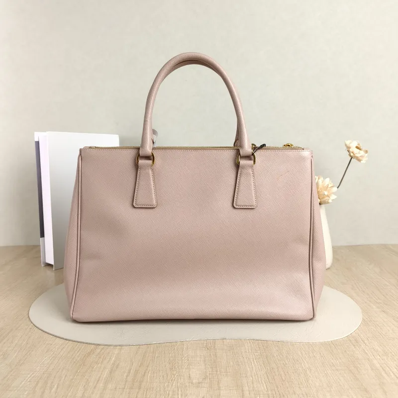 PRADA Top Handle Bag Galleria Galleria Bag Pink Calfskin One Size34 × 15 × 24 cm — cover view 5 of 5