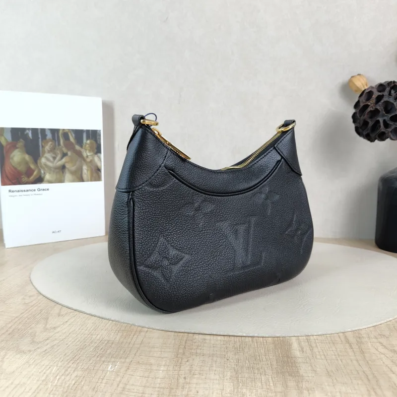Louis Vuitton Shoulder Bag Bagatelle Black Empreinte Embossed Calfskin Small24 × 7 × 18 cm — cover view 5 of 5