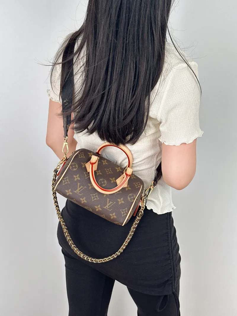 Louis Vuitton Crossbody Bag Speedy 18 LV&IM onogram PVC One Size18 × 10 × 12 cm — on-model view 3 of 3