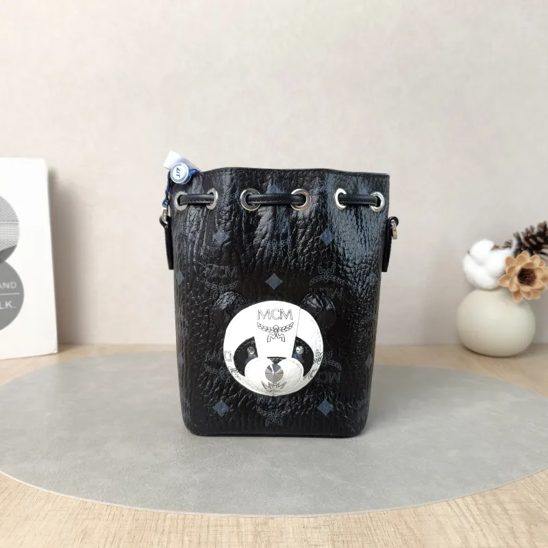 MCM Crossbody Bag Crossbody Bag Bucket Bag PVC One Size13 × 8.5 × 19 cm