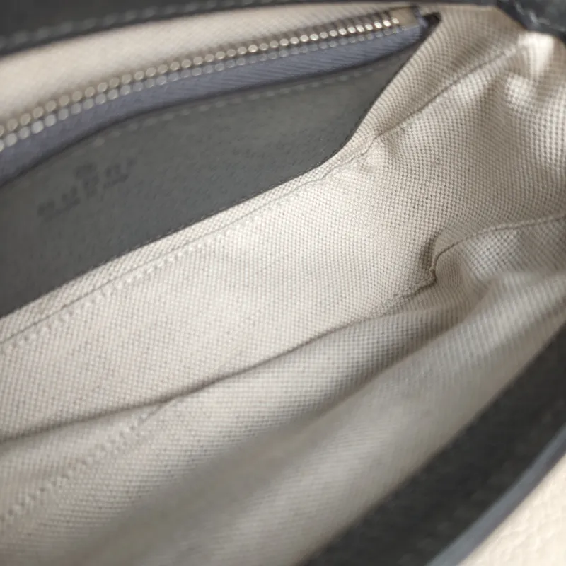 GUCCI Crossbody Bag Ophidia Messenger Bag Grey PVC One Size 19 × 5 × 11 cm — detail view 6 of 11