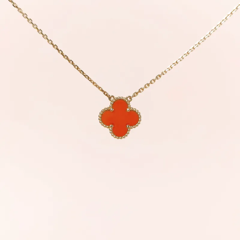 Van Cleef & Arpels Necklace Alhambra Alhambra Collection Necklace 18KY ellow Gold Vintage Small 42cm