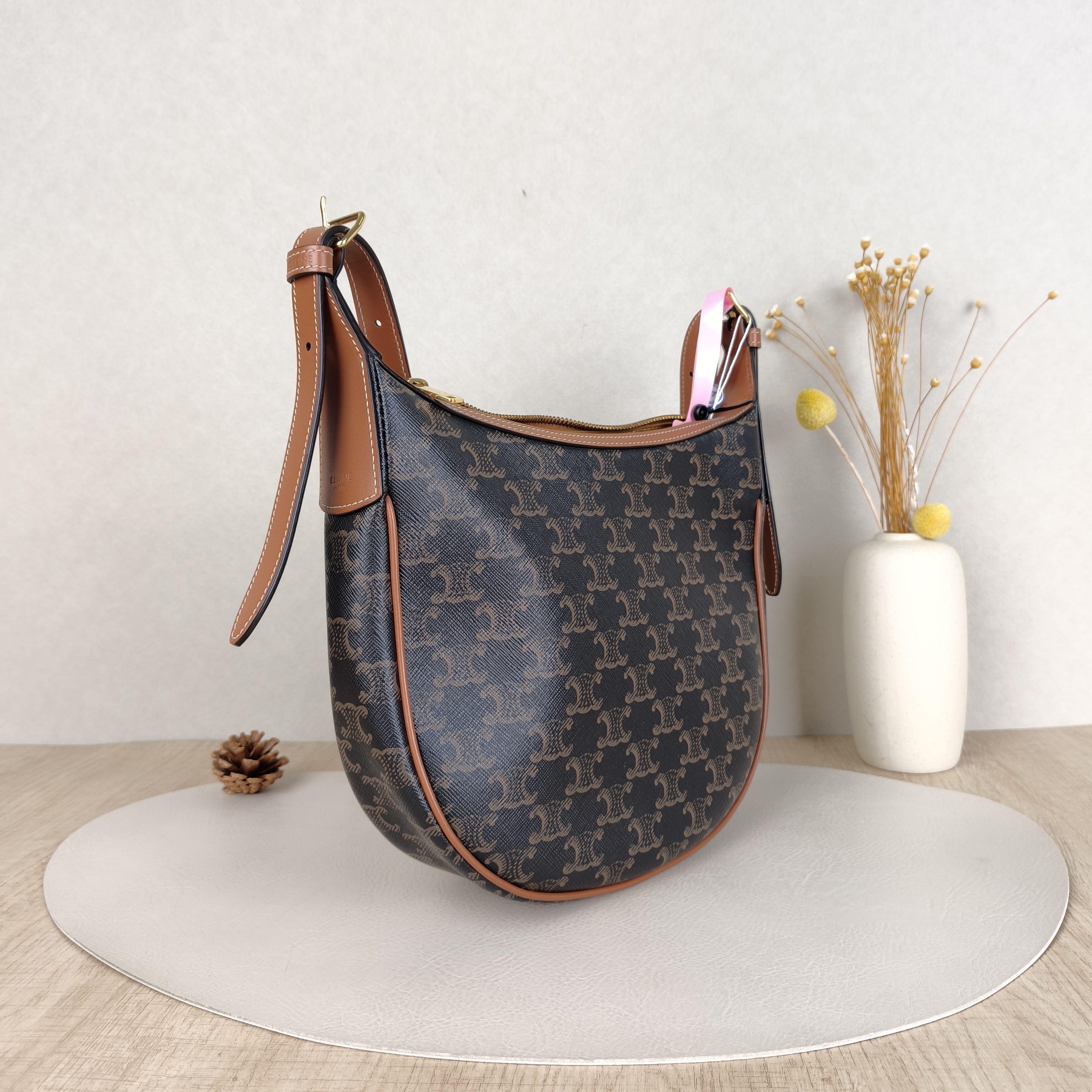CELINE Crossbody Bag Crossbody Bag Monogram PVC 25 × 7 × 28.5 cm — cover view 4 of 5