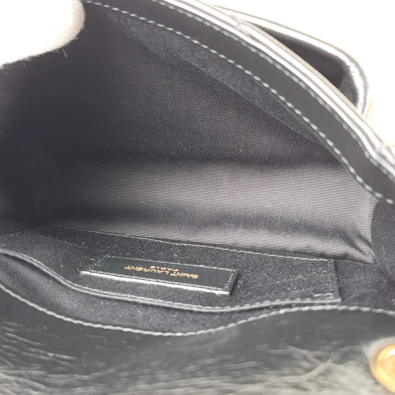 SAINT LAURENT Crossbody Bag Niki Black Waxed Leather Calfskin Mini 18 × 5 × 12.5 cm — detail view 11 of 12
