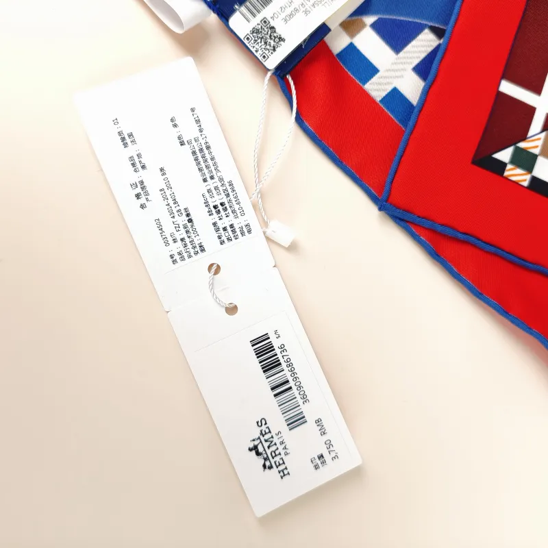 Hermès Blue Red Silk 88*88 — cover view 6 of 9