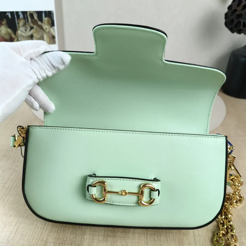 GUCCI Crossbody Bag Horsebit 1955 Horsebit Small Calfskin Small 24 × 5.5 × 13 cm — detail view 4 of 13