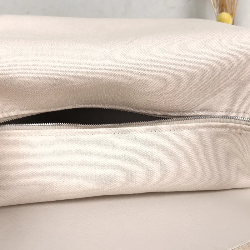 Hermès Top Handle Bag bride-a-brac Beige Canvas Large 25 × 15 × 21 cm — detail view 1 of 11