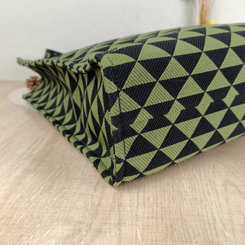 PRADA Top Handle Bag Tote Bag Green Black One Size 37 × 12 × 37 cm — detail view 8 of 10