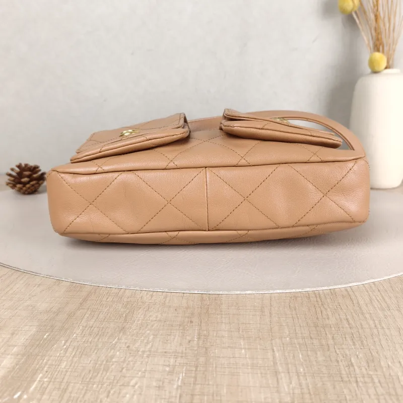 Chanel Shoulder Bag Supple Twins Hobo Calfskin Small 24.5 × 5 × 19 cm — cover view 2 of 5