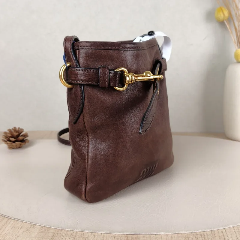 Miumiu Crossbody Bag Aventure Bucket Bag Lambskin Mini 17 × 4.5 × 19 cm — cover view 2 of 5