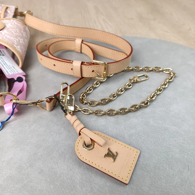 Louis Vuitton Shoulder Bag ODYSSÉE Pink Canvas Small 27 × 12 × 17 cm — detail view 5 of 11