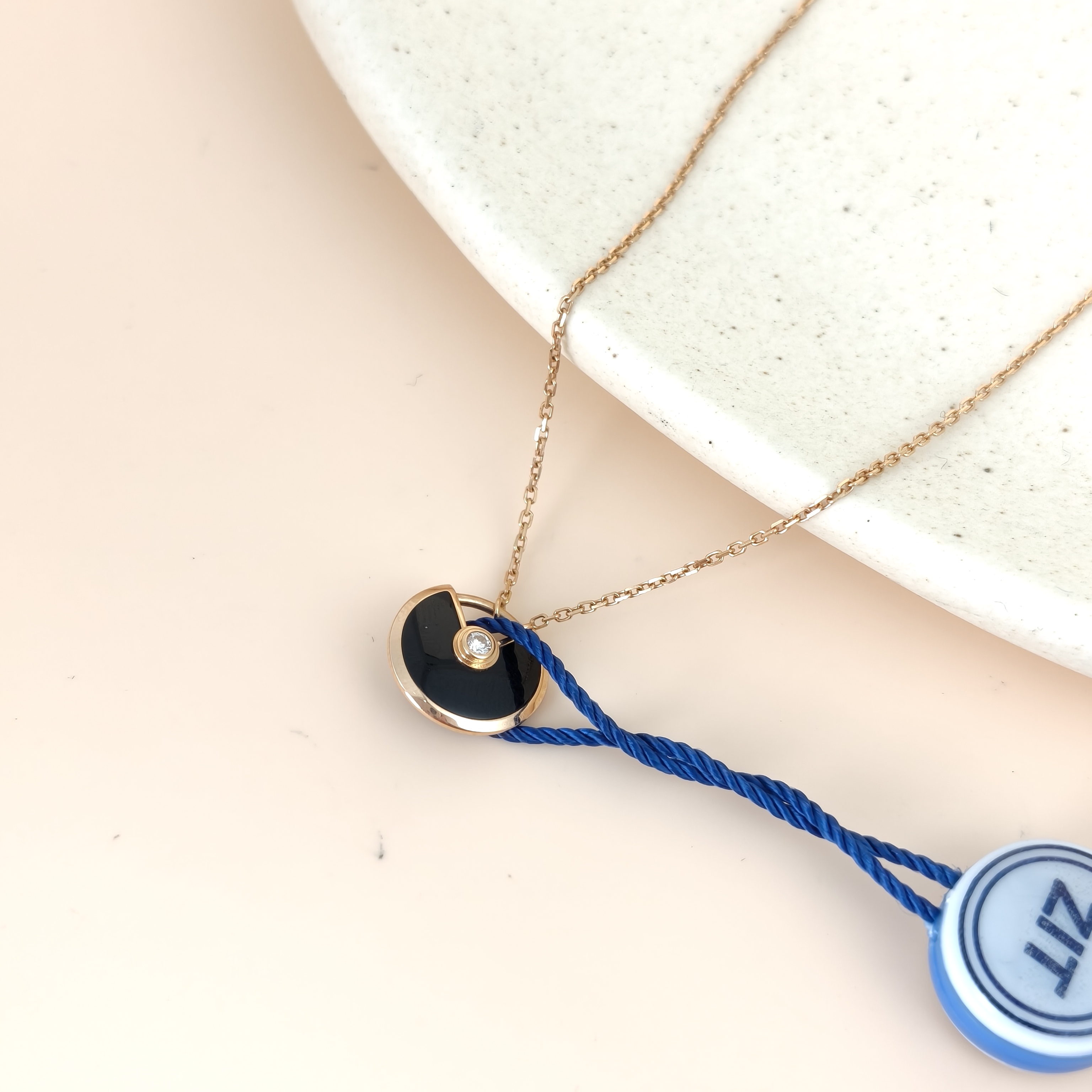 CARTIER Necklace Amulette de Necklace 18KR ose Gold Small0.12*41 — cover view 7 of 8