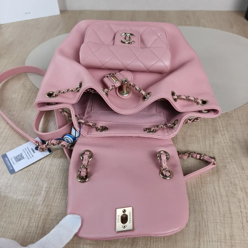 Chanel Backpack Duma Pink Calfskin Small18 × 12 × 18.5 cm — detail view 7 of 13