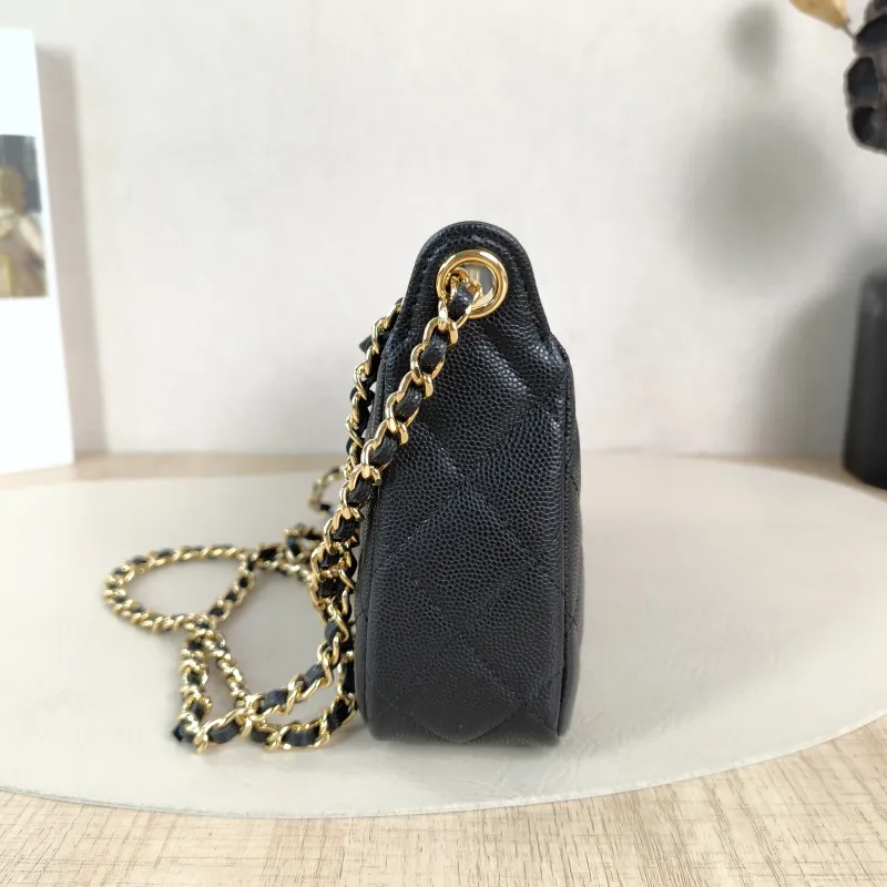 Chanel Crossbody Bag c Black Grained Calfskin One Size21 × 5.5 × 12 cm — detail view 11 of 11
