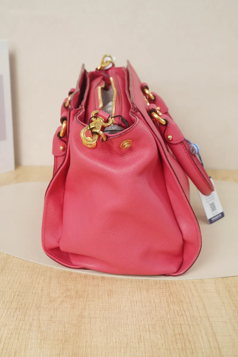 FERRAGAMO Pink Calfskin · Shoulder Strap · 27 × 12 × 21 cm — detail view 14 of 16