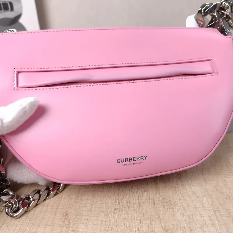 BURBERRY Shoulder Bag Shoulder Bag Pink Calfskin One Size 22.5 × 4.5 × 14 cm — detail view 11 of 11