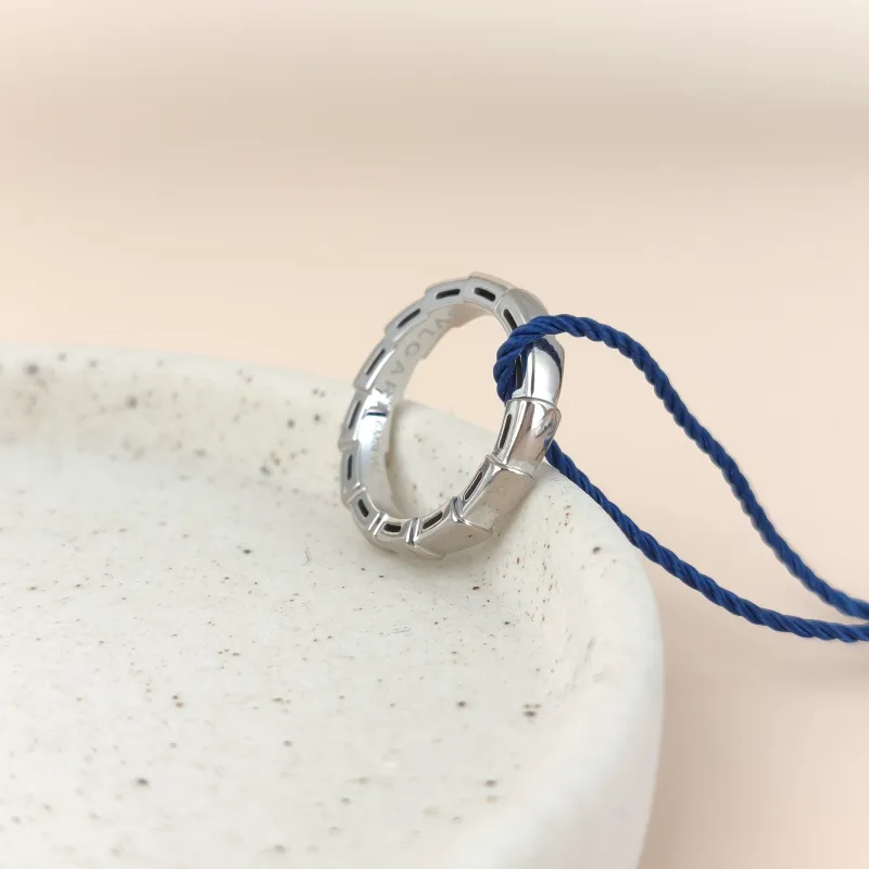 Bvlgari Jewelry · Serpenti Viper Collection Ring White Gold 18KW hite Gold 49 — cover view 4 of 10