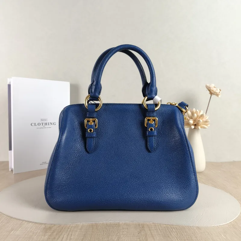 Miumiu Top Handle Bag Top Handle Bag Navy One Size 27 × 15 × 21 cm — cover view 5 of 5