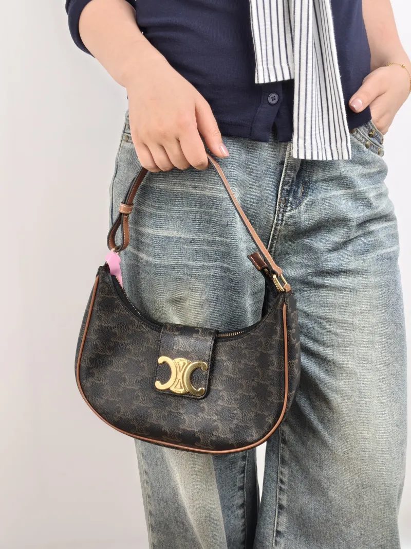 CELINE Shoulder Bag AVA Monogram PVC 24.5 × 6.5 × 17 cm — on-model view 2 of 2