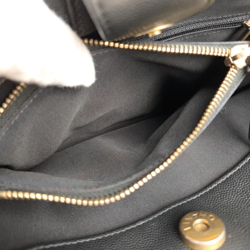 Chanel Shoulder Bag Tote Bag Black Calfskin One Size25 × 8 × 23 cm — detail view 11 of 12