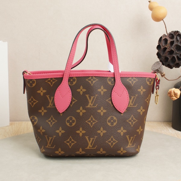 Louis Vuitton neverfull BB Redpvc · Calfskin · Shoulder Strap Dust Bag Inner Pouch · 26.5 × 11 × 16.5 cm