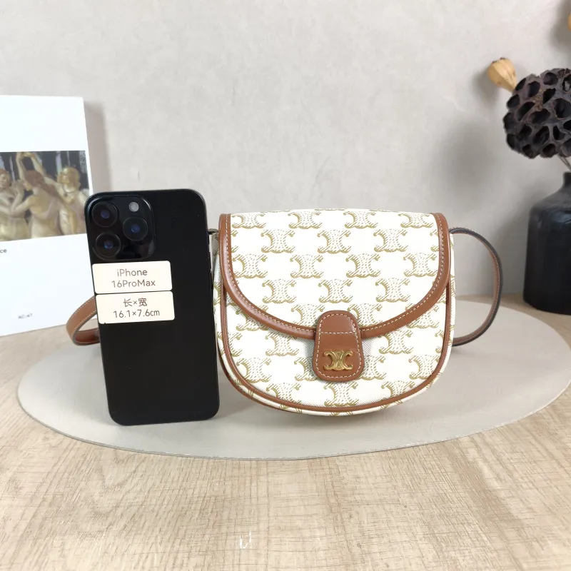 CELINE Crossbody Bag BESACE White PVC Mini 15 × 4 × 11 cm — cover view 4 of 5