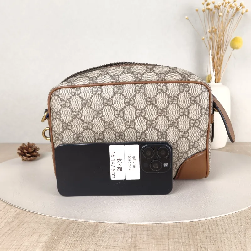 GUCCI Crossbody Bag GG Emblem Crossbody Bag Monogram PVC Small23 × 7 × 17 cm — cover view 2 of 5