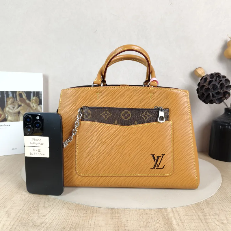 Louis Vuitton Crossbody Bag Marelle Tote Top Handle Bag Epi Embossed Calfskin Medium 30 × 13 × 21 cm — cover view 2 of 5