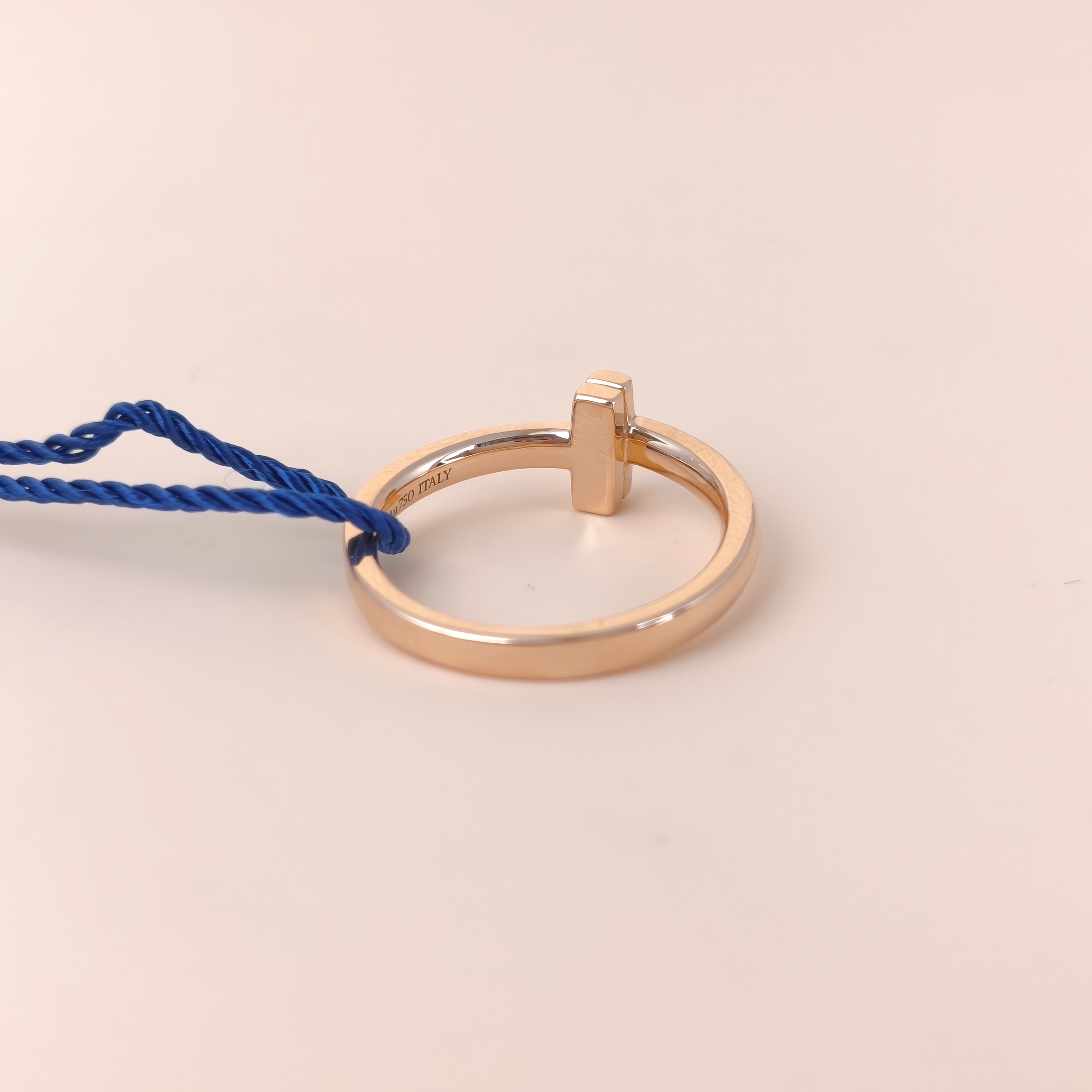 Tiffany&Co. Ring T Collection T1 Ring Rose Gold Diamond18KR ose Gold One Size51 — cover view 3 of 7