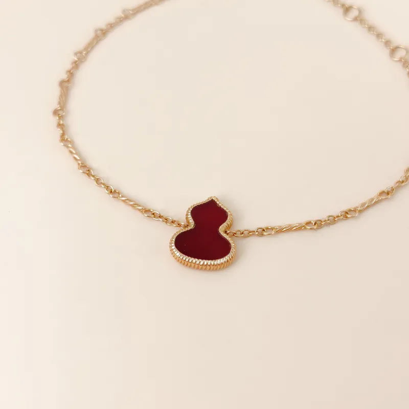 Qeelin Bracelet Wulu Collection Bracelet Red Agate 18KR ose Gold One Size 18cm — cover view 2 of 7
