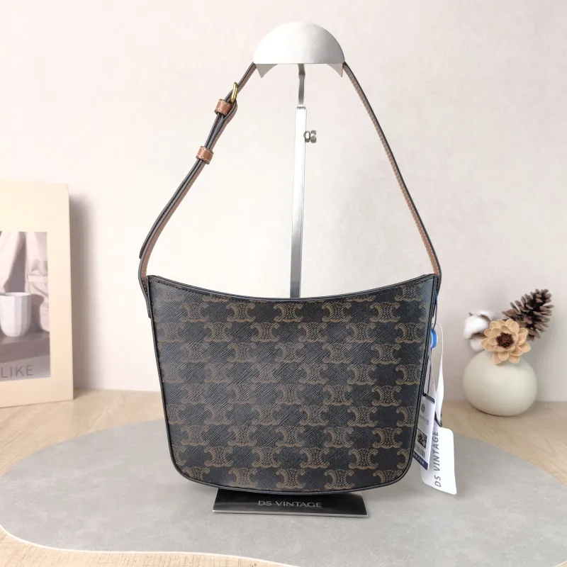 CELINE Shoulder Bag Croque Hobo Monogram PVC Medium 18.5 × 2 × 15.5 cm — cover view 3 of 5