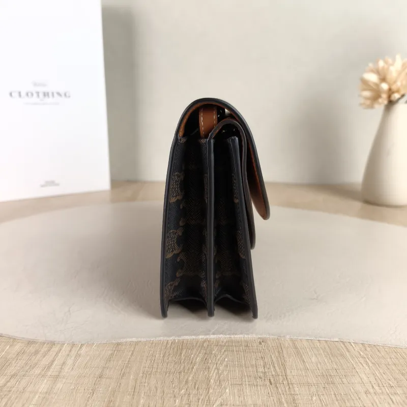 CELINE Crossbody Bag TRIOMPHE Clutchwoc Monogram PVC One Size 20 × 6 × 12 cm — detail view 13 of 13