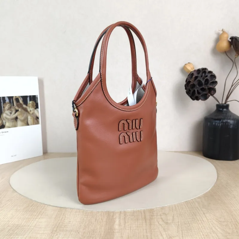 Miumiu Shoulder Bag IVY Tote Shopping Tote Calfskin Mini 20*24 — cover view 2 of 6