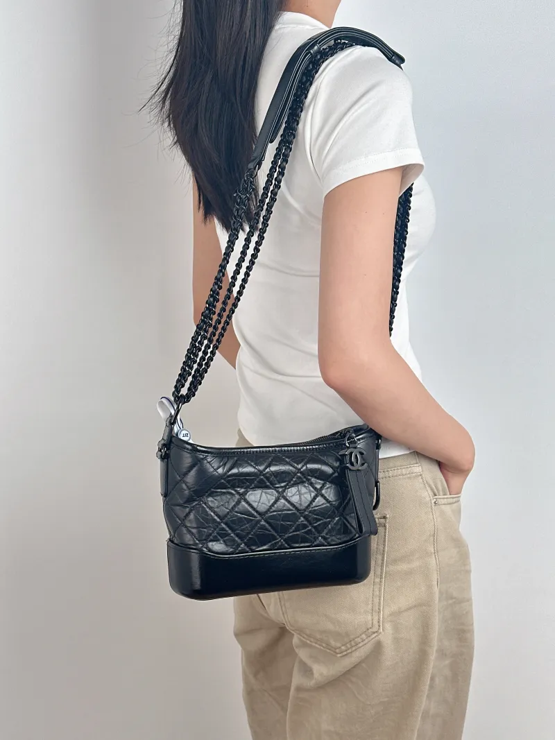 Chanel Crossbody Bag Gabrielle Gabrielle Bag Black Calfskin Small 20 × 8 × 15 cm 28 — on-model view 2 of 2