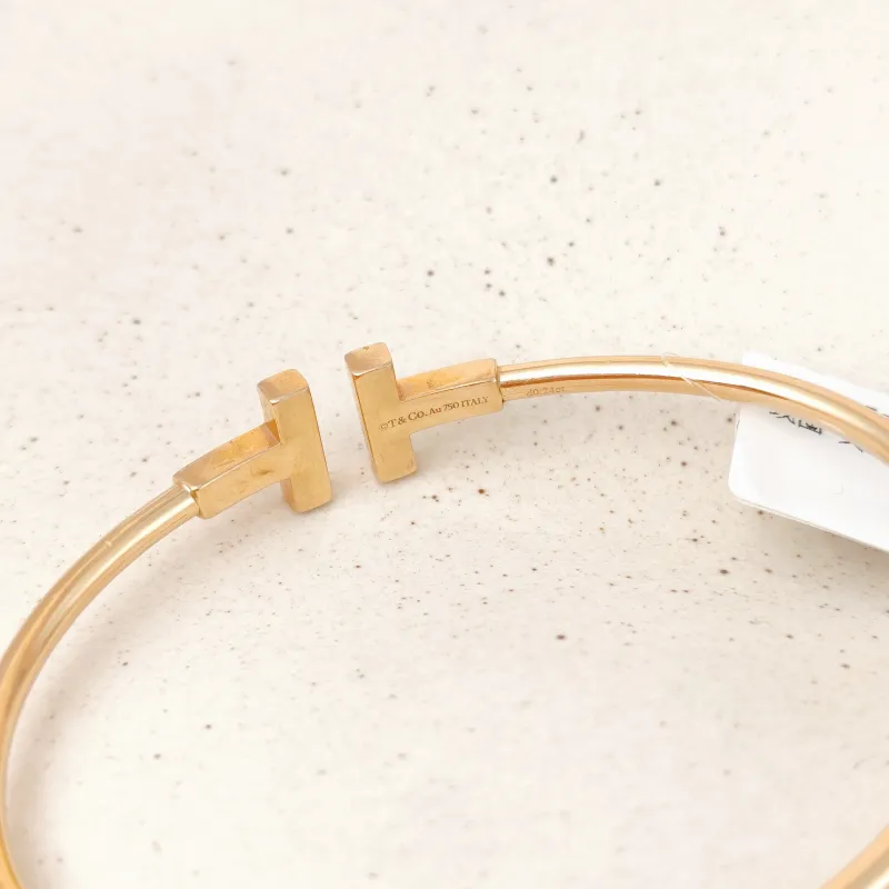 Tiffany&Co. Bangle TC ollection T Rose Gold 18K Diamond One Size 16.2cm — cover view 9 of 9