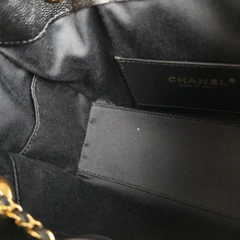 Chanel Shoulder Bag 25Bag Black Grained Calfskin Mini 20 × 12.5 × 22 cm — detail view 11 of 12