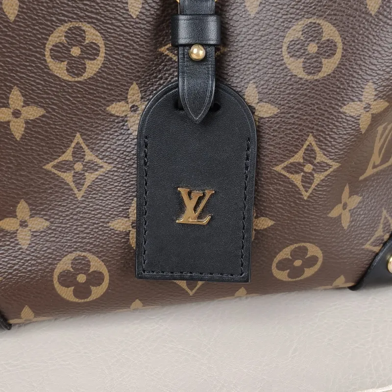 Louis Vuitton Crossbody Bag Petite Malle Souple Box Black PVC One Size20 × 7.5 × 14 cm — detail view 13 of 13