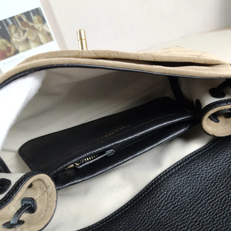Chanel Shoulder Bag 26a Collection · Black Suede Small 29 × 10 × 17 cm — detail view 3 of 14