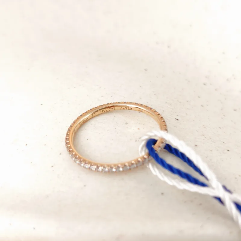 CARTIER Ring Etincelle de Pavé Diamond Ring Rose Gold Diamond18KR ose Gold One Size 51 — cover view 5 of 6