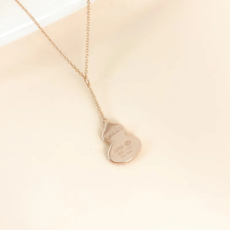 Qeelin Necklace Wulu Collection Necklace Red Agate Diamond18KR ose Gold One Size 40cm — cover view 9 of 9