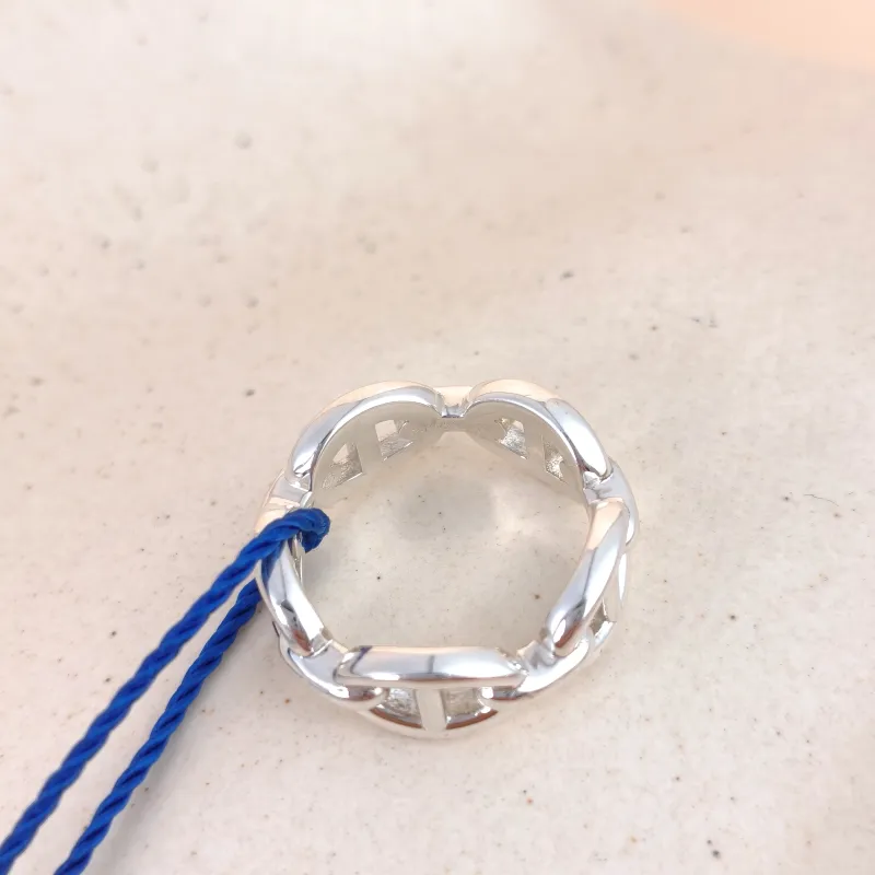 Hermès Ring Chaine d'Ancre Enchainee Ring 925 One Size 52 — cover view 4 of 6
