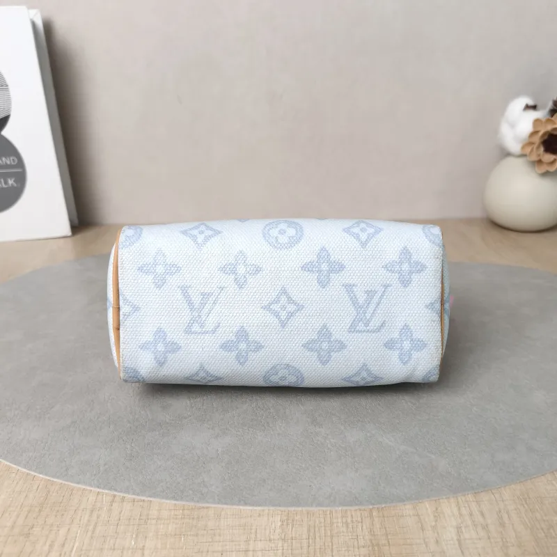 Louis Vuitton Crossbody Bag Speedy Nano Blue PV Cnano16 × 7.5 × 10 cm — cover view 4 of 5