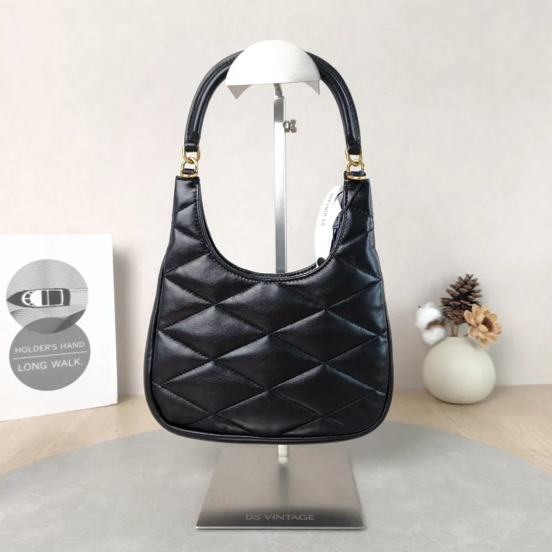 SAINT LAURENT Shoulder Bag Black Lambskin One Size 20 × 3 × 21 cm — cover view 2 of 6
